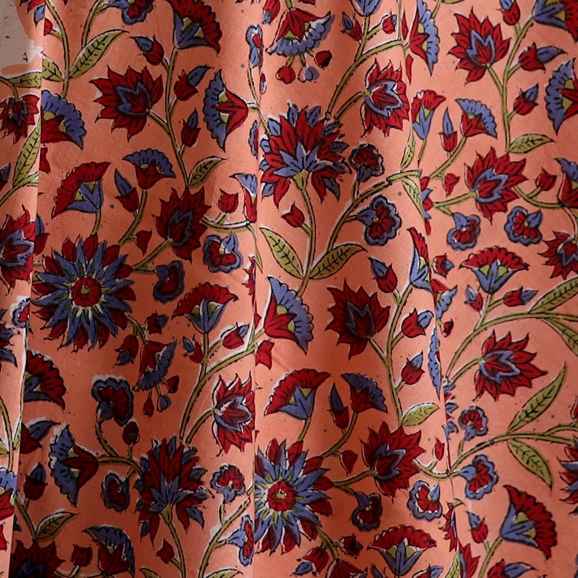 Sanganeri Hand Block Print Cotton Fabric 02