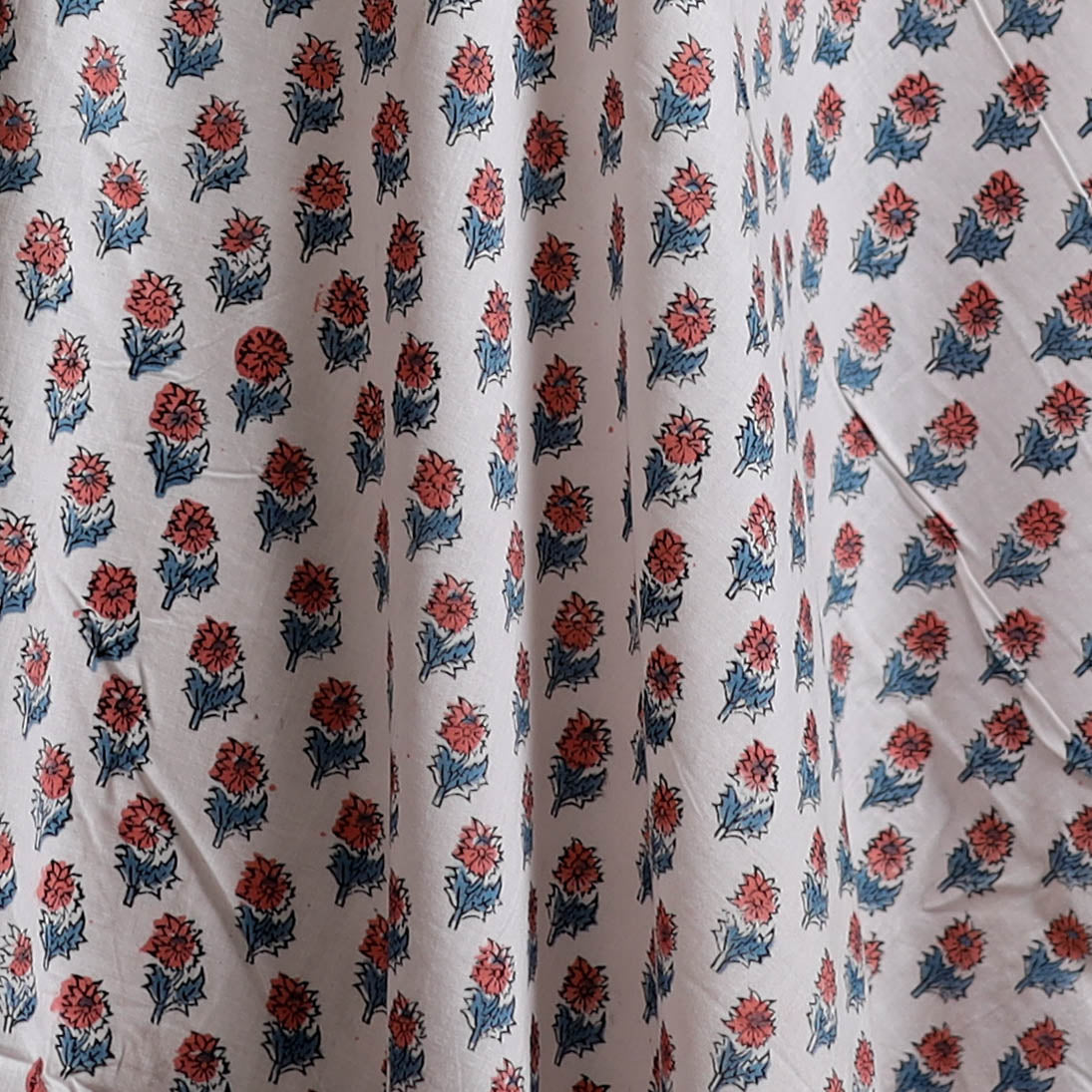 Sanganeri Hand Block Print Cotton Fabric 01