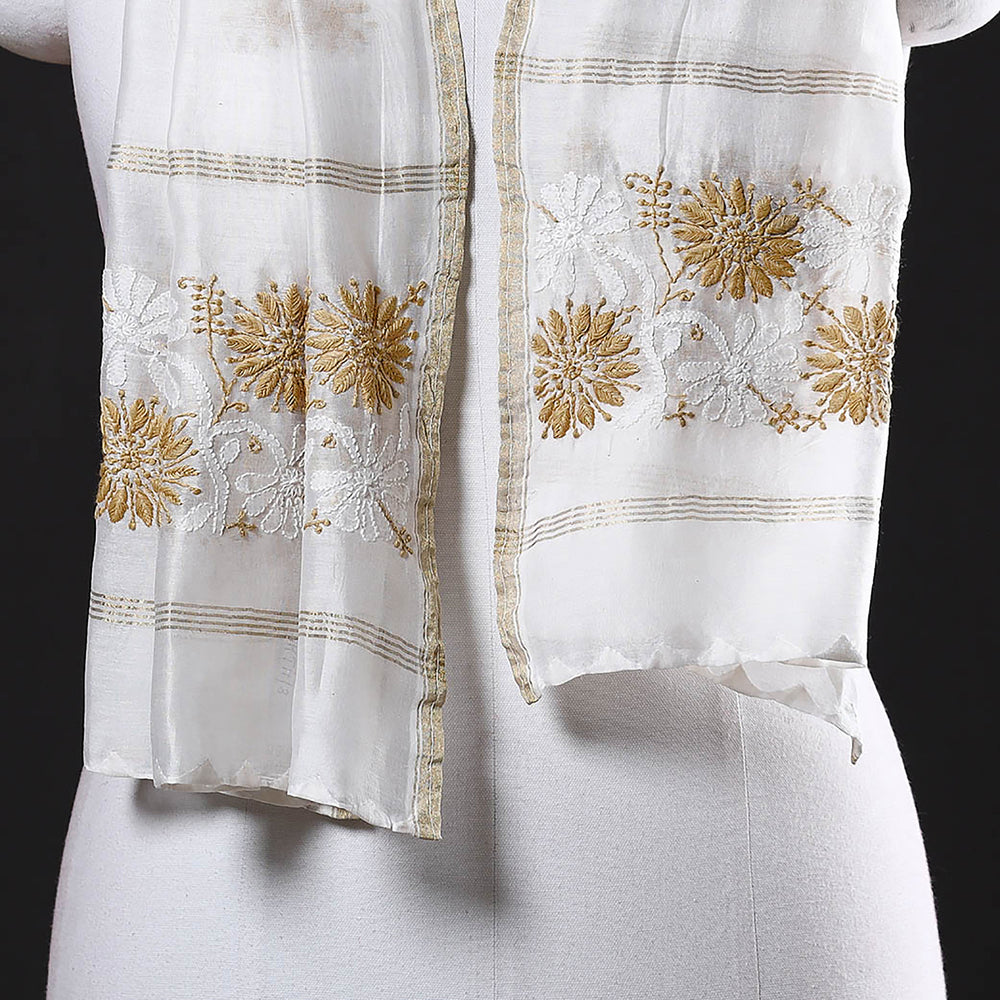 chikankari stole