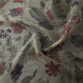 Beige - Srikalahasti Pen Work Natural Dyed Handpainted Kalamkari Kota Doria Silk Fabric 15