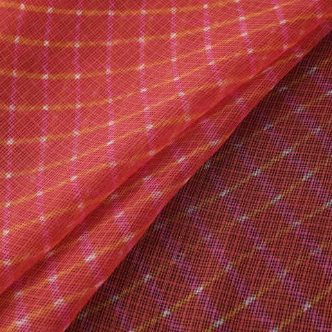 Leheriya Tie-Dye Kota Doria Cotton Fabric 03