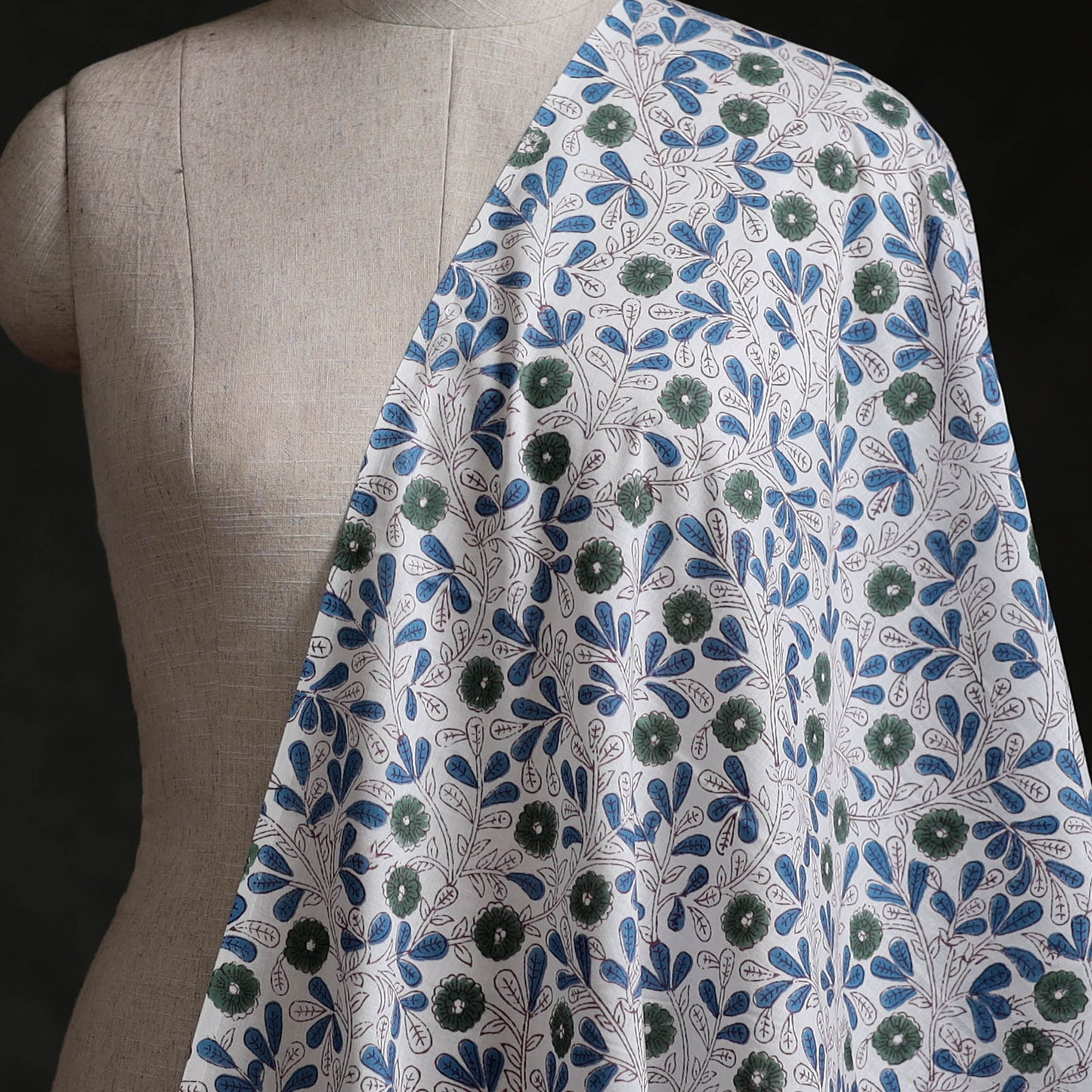 Sanganeri Hand Block Print Cotton Fabric 05