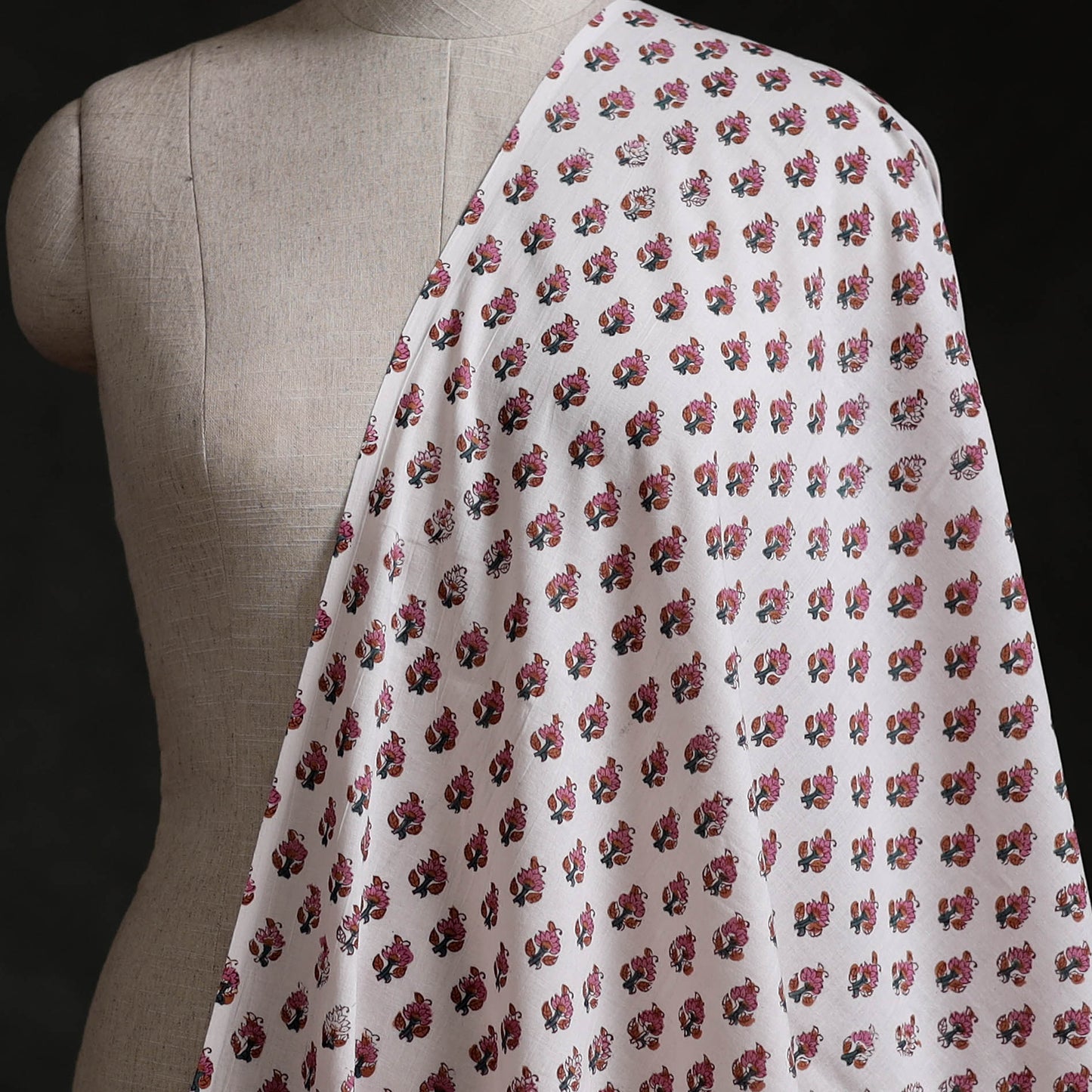 Sanganeri Hand Block Print Cotton Fabric 06