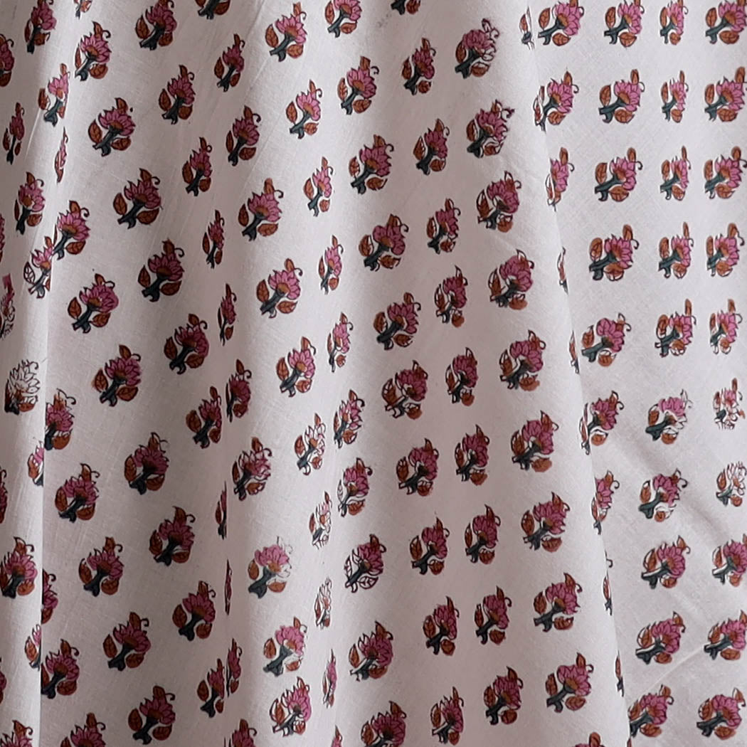Sanganeri Hand Block Print Cotton Fabric 06