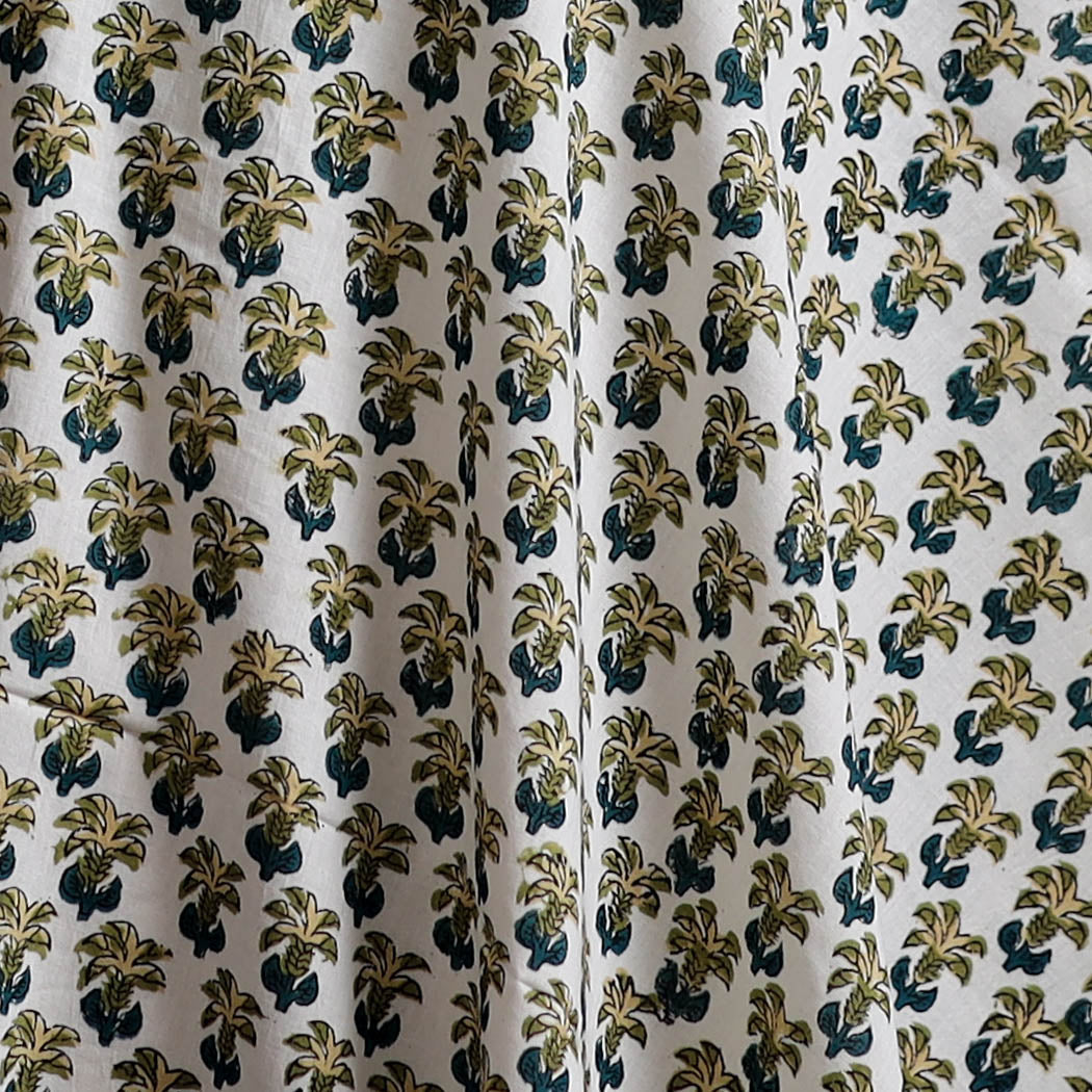 Sanganeri Hand Block Print Cotton Fabric 07