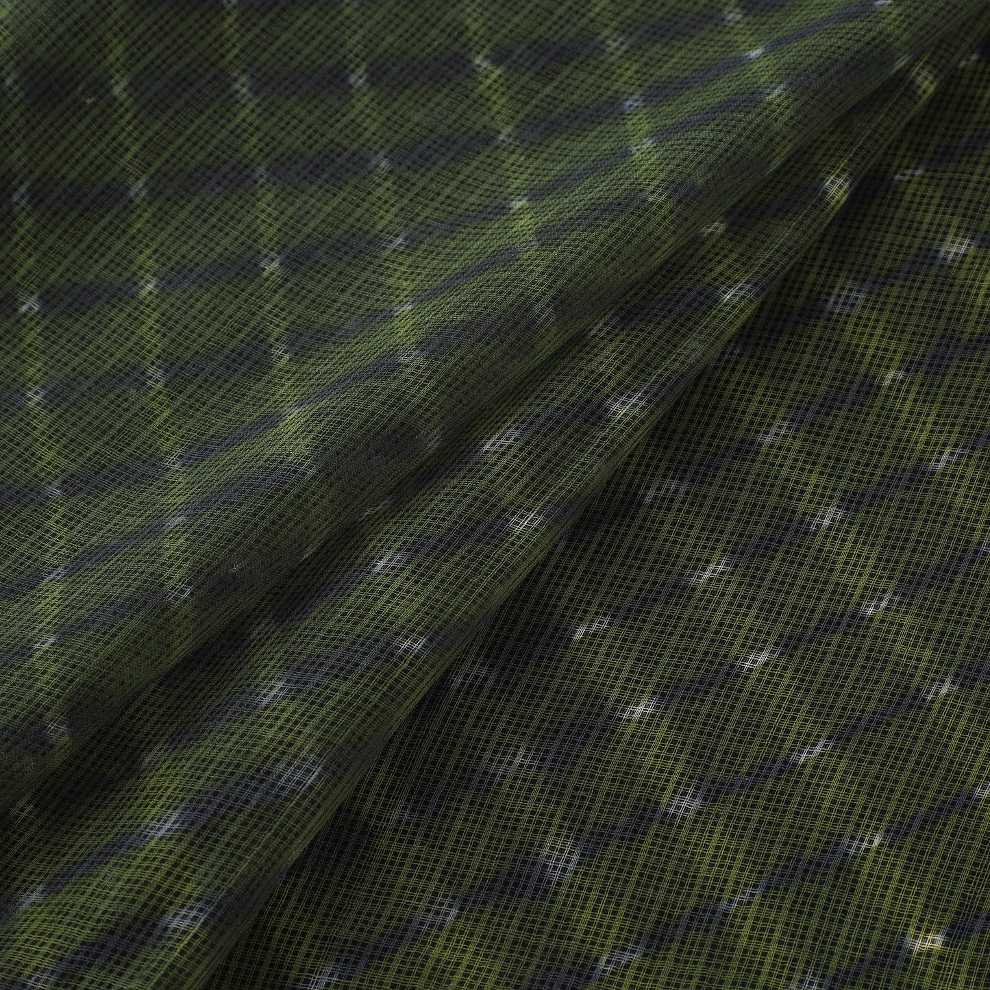 Leheriya Tie-Dye Kota Doria Cotton Fabric 06