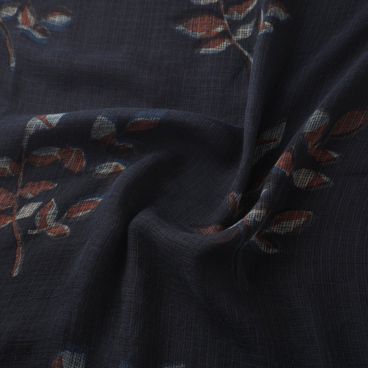 Akola Hand Block Print Kota Doria Cotton Fabric 01