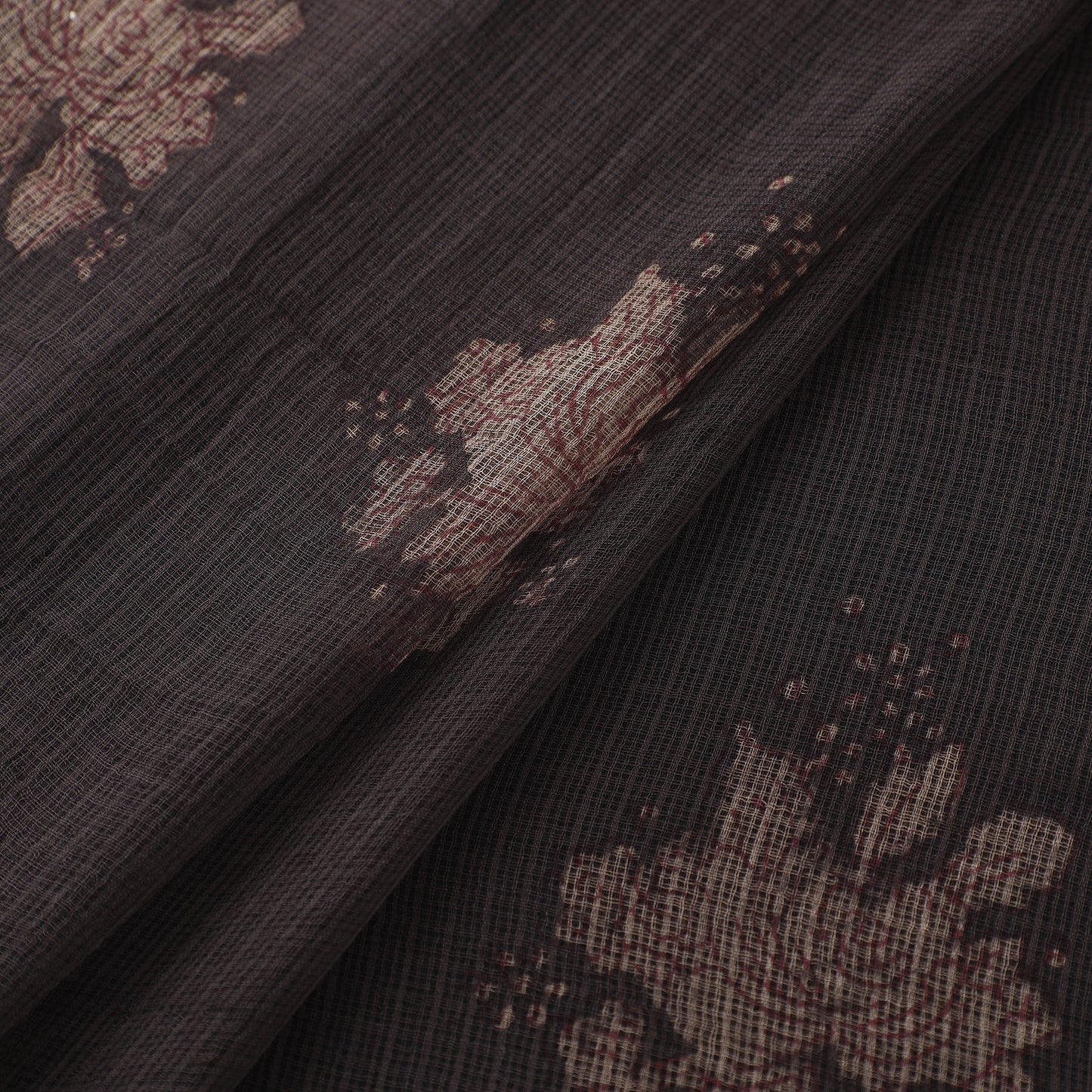 Akola Hand Block Print Kota Doria Cotton Fabric 02
