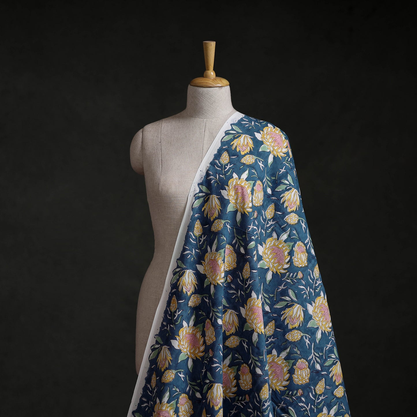 Sanganeri Hand Block Print Cotton Fabric 11