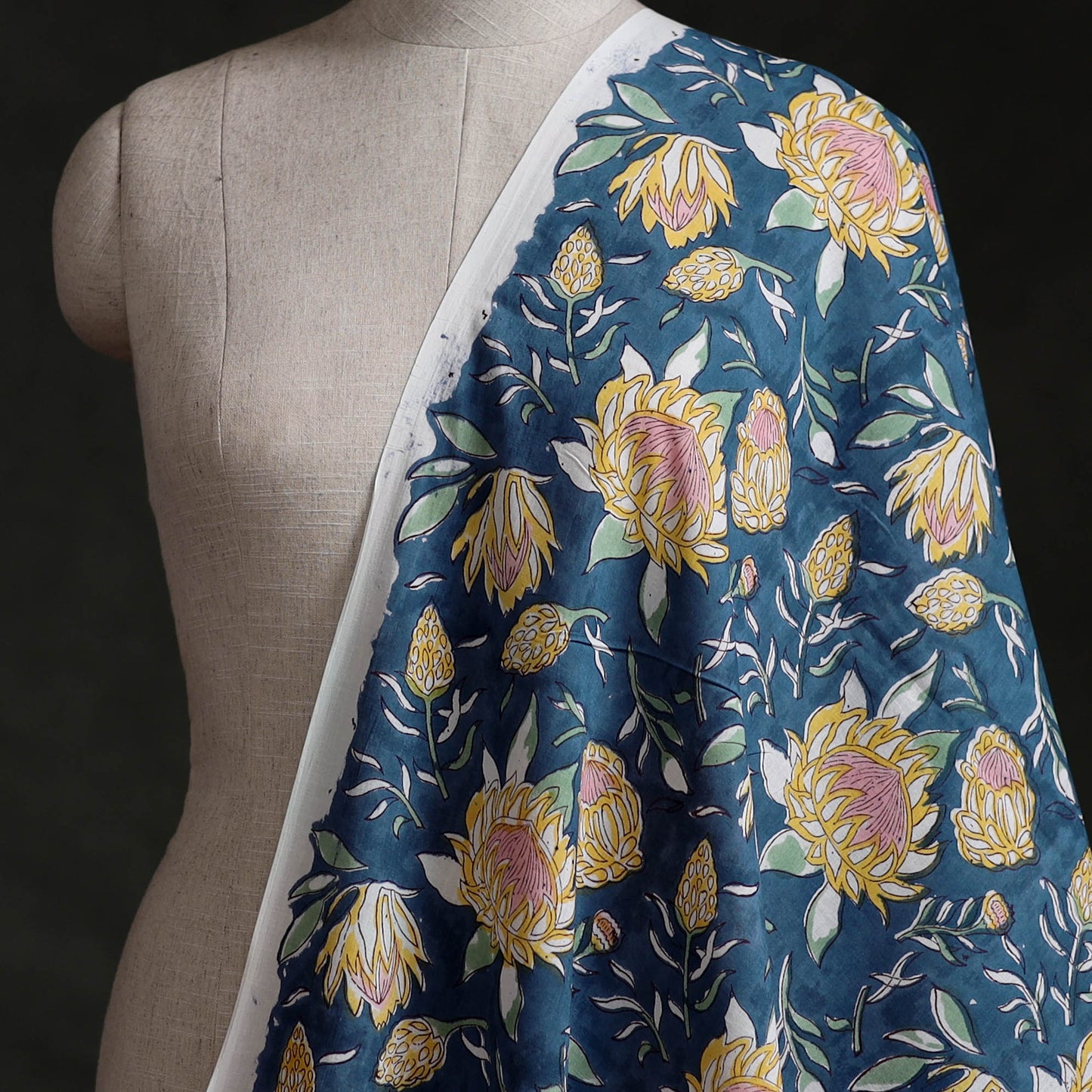 Sanganeri Hand Block Print Cotton Fabric 11