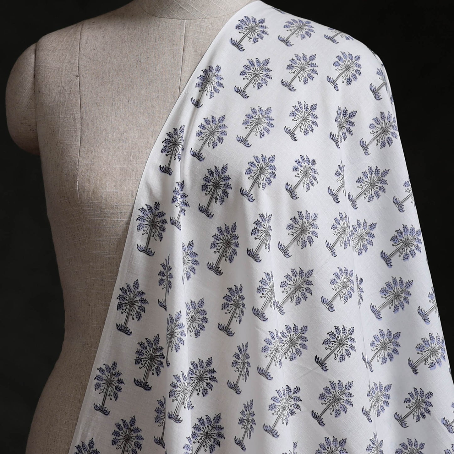 Sanganeri Hand Block Print Cotton Fabric 12