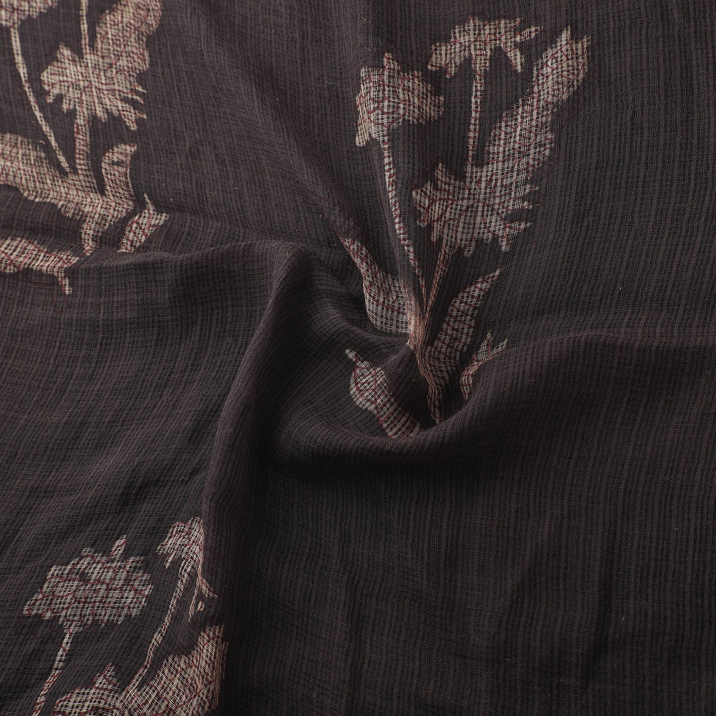 Akola Hand Block Print Kota Doria Cotton Fabric 03