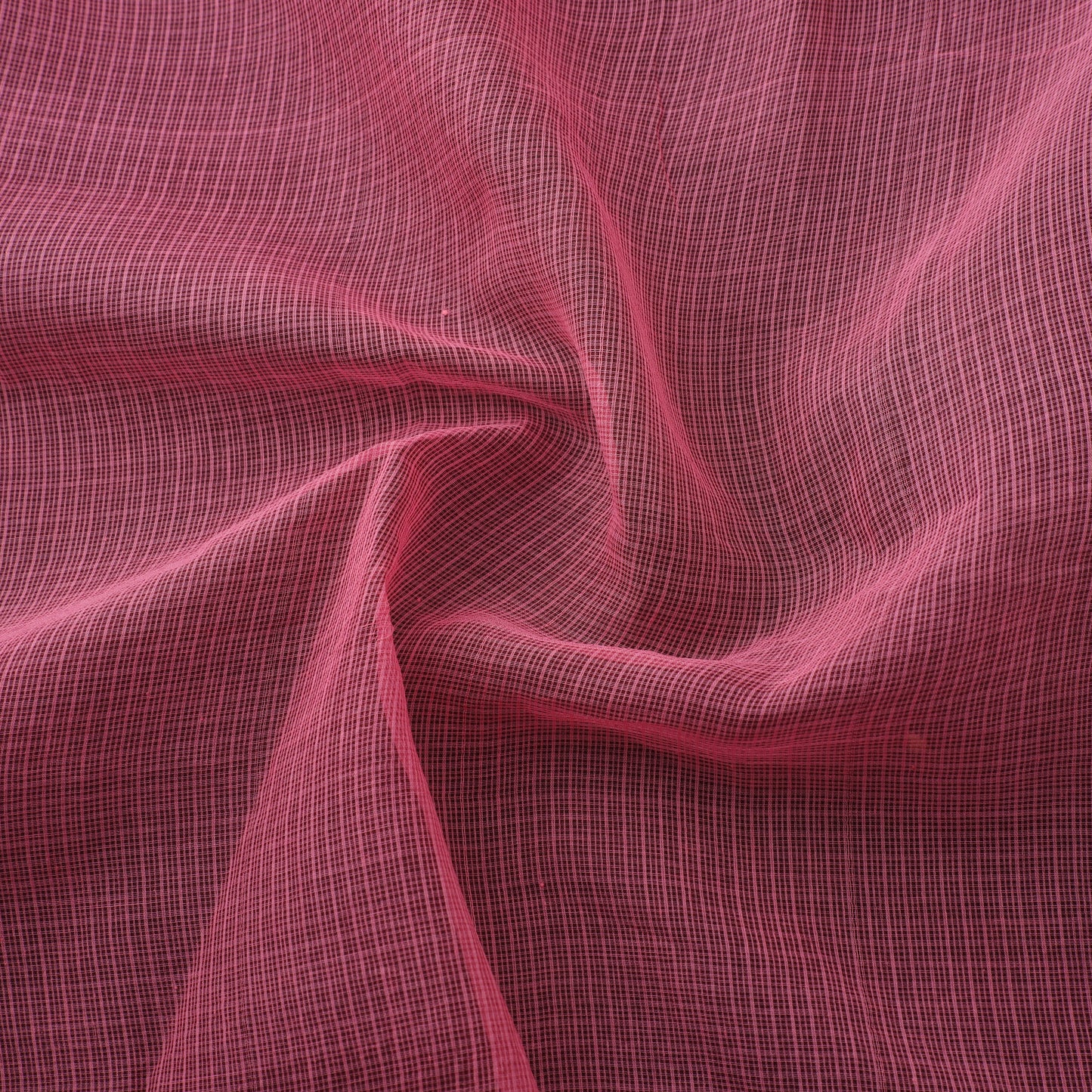 Pink - Plain Kota Doria Cotton Fabric 06
