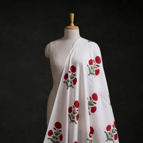 Sanganeri Hand Block Mughal Print Cotton Fabric 14