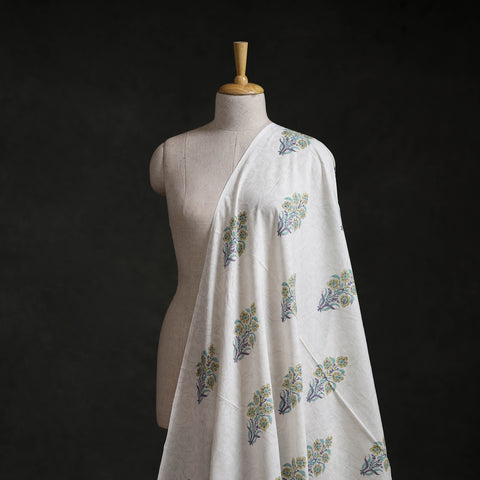 Sanganeri Hand Block Mughal Print Cotton Fabric 15