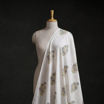 Sanganeri Hand Block Mughal Print Cotton Fabric 16