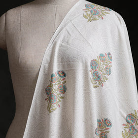 Sanganeri Hand Block Mughal Print Cotton Fabric 16