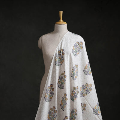 Sanganeri Hand Block Mughal Print Cotton Fabric 18