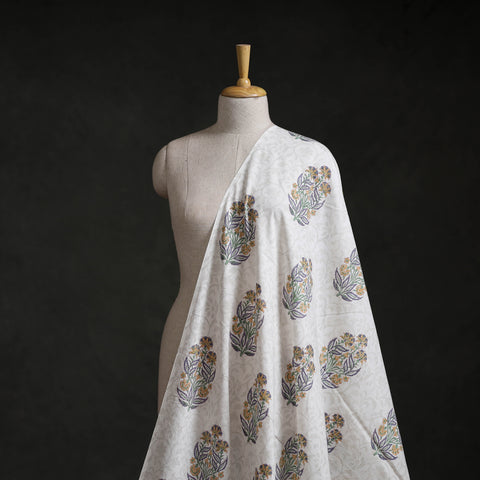 Sanganeri Hand Block Mughal Print Cotton Fabric 18