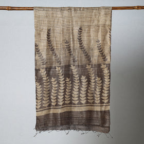 Buy Handloom Block Print Tussar Silk Bindaas Stole