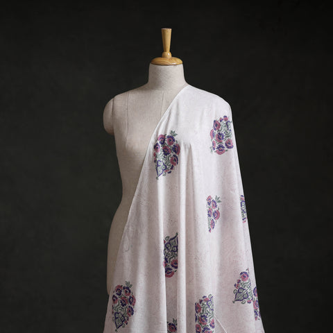 Sanganeri Hand Block Mughal Print Cotton Fabric 19