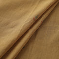 Yellow - Handspun Handloom Natural Dyed Cotton Srikakulam Jamdani Fabric 06