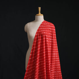 Red - Leheriya Tie-Dye Cotton Fabric 13