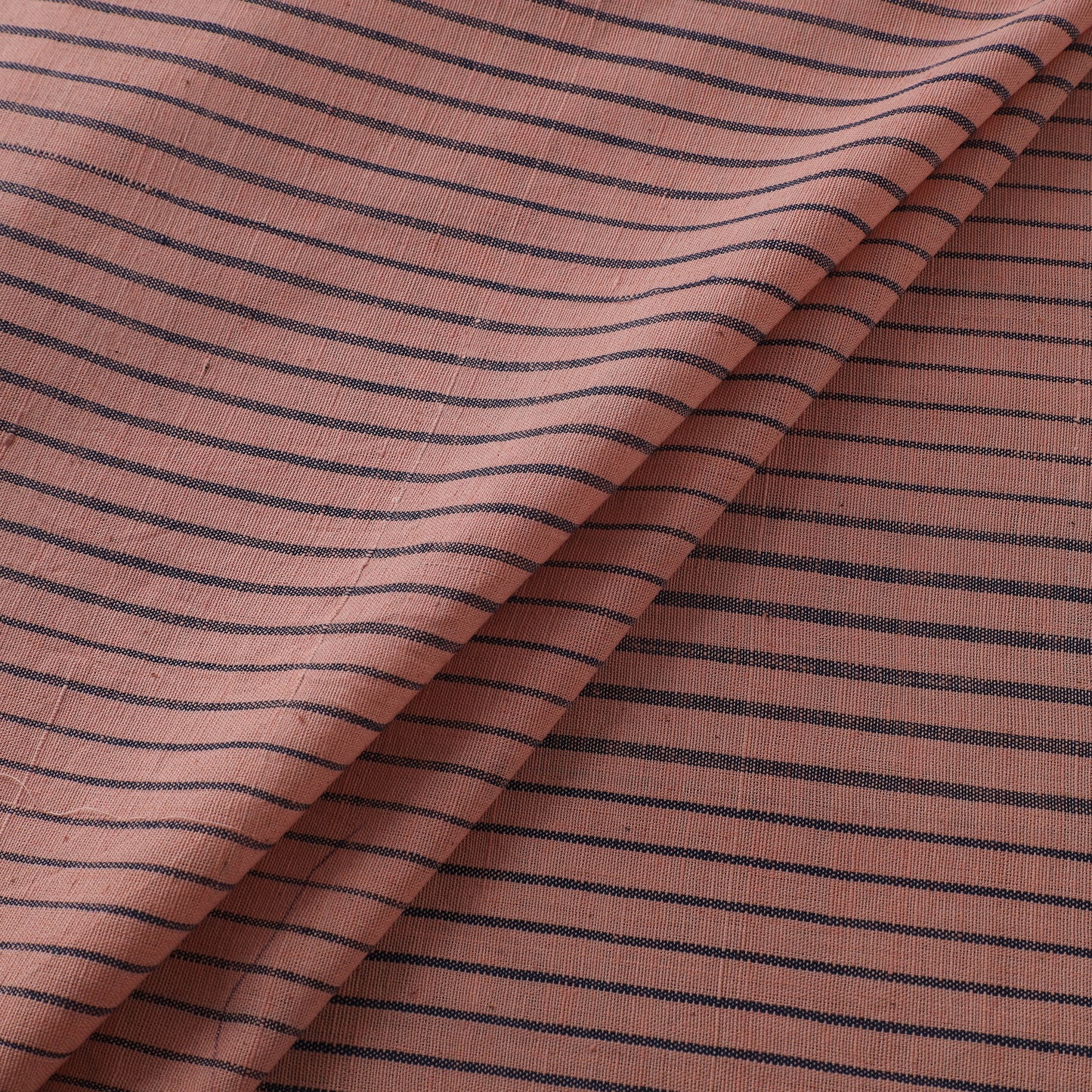 Pink - Handspun Handloom Natural Dyed Cotton Srikakulam Jamdani Fabric 09