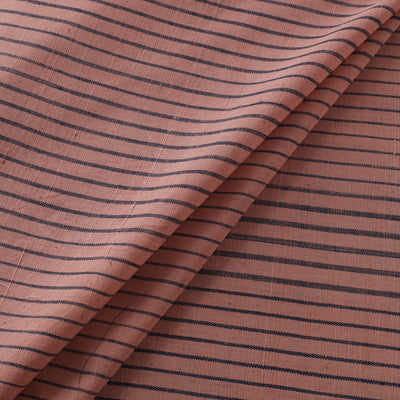 Pink - Handspun Handloom Natural Dyed Cotton Srikakulam Jamdani Fabric 09