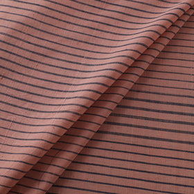 Pink - Handspun Handloom Natural Dyed Cotton Srikakulam Jamdani Fabric 09