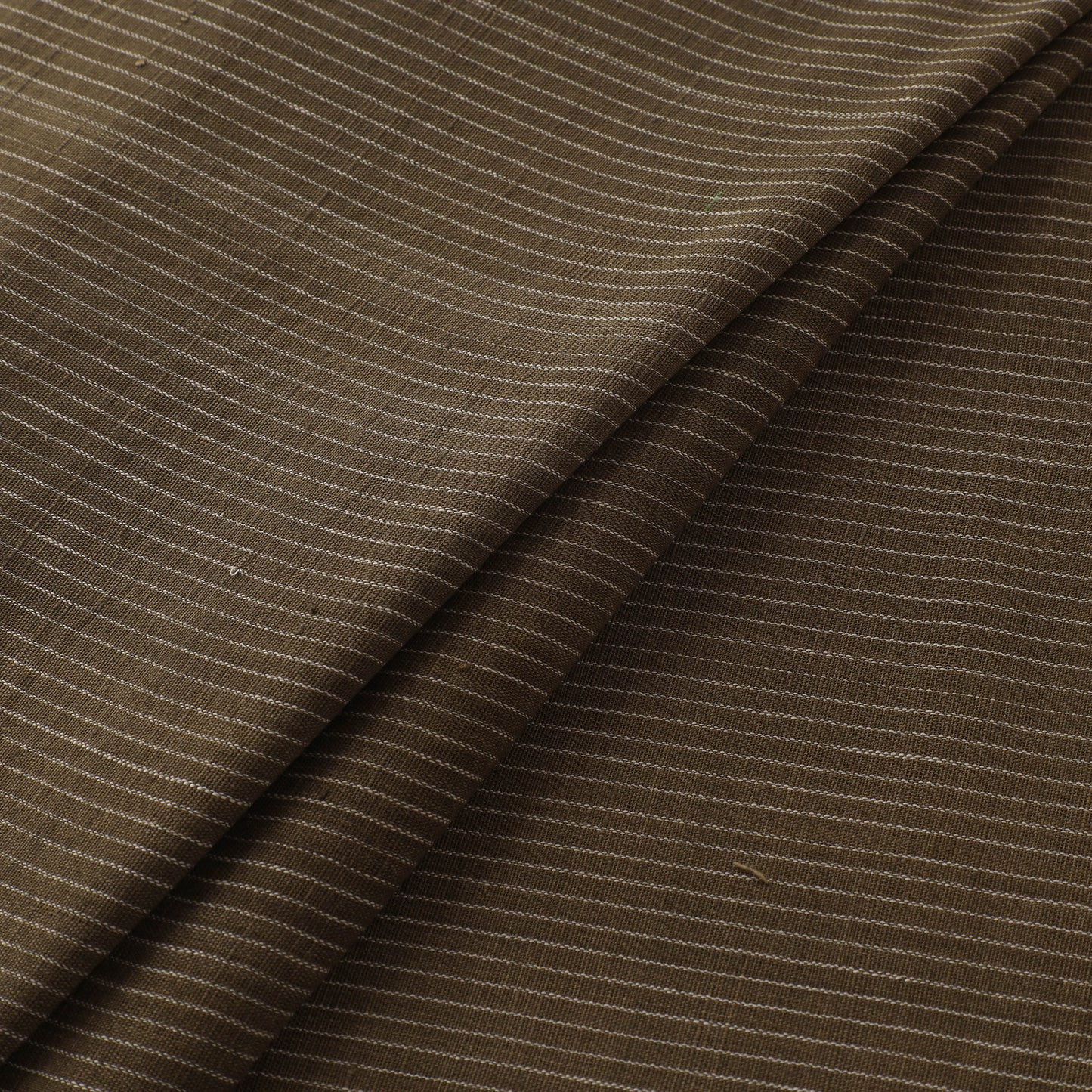 Green - Handspun Handloom Natural Dyed Cotton Srikakulam Jamdani Fabric 10