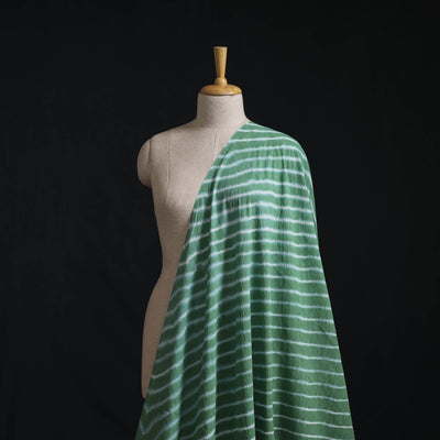 Green - Leheriya Tie-Dye Cotton Fabric 03