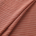 Peach - Handspun Handloom Natural Dyed Cotton Srikakulam Jamdani Fabric 11