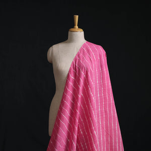 Pink - Leheriya Tie-Dye Cotton Fabric 01