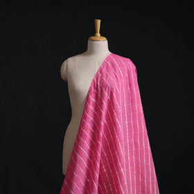 Pink - Leheriya Tie-Dye Cotton Fabric 01