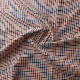 Peach - Handspun Handloom Natural Dyed Cotton Srikakulam Jamdani Fabric 12