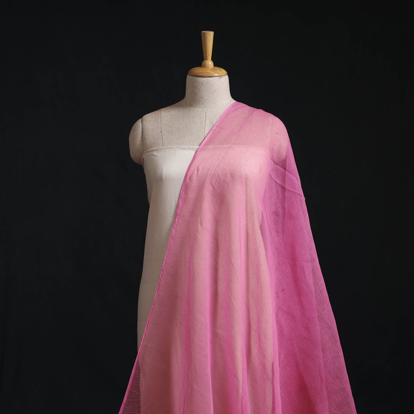 Kota Doria Cotton Plain Fabric 14