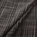Black - Handspun Handloom Natural Dyed Cotton Srikakulam Jamdani Fabric 16