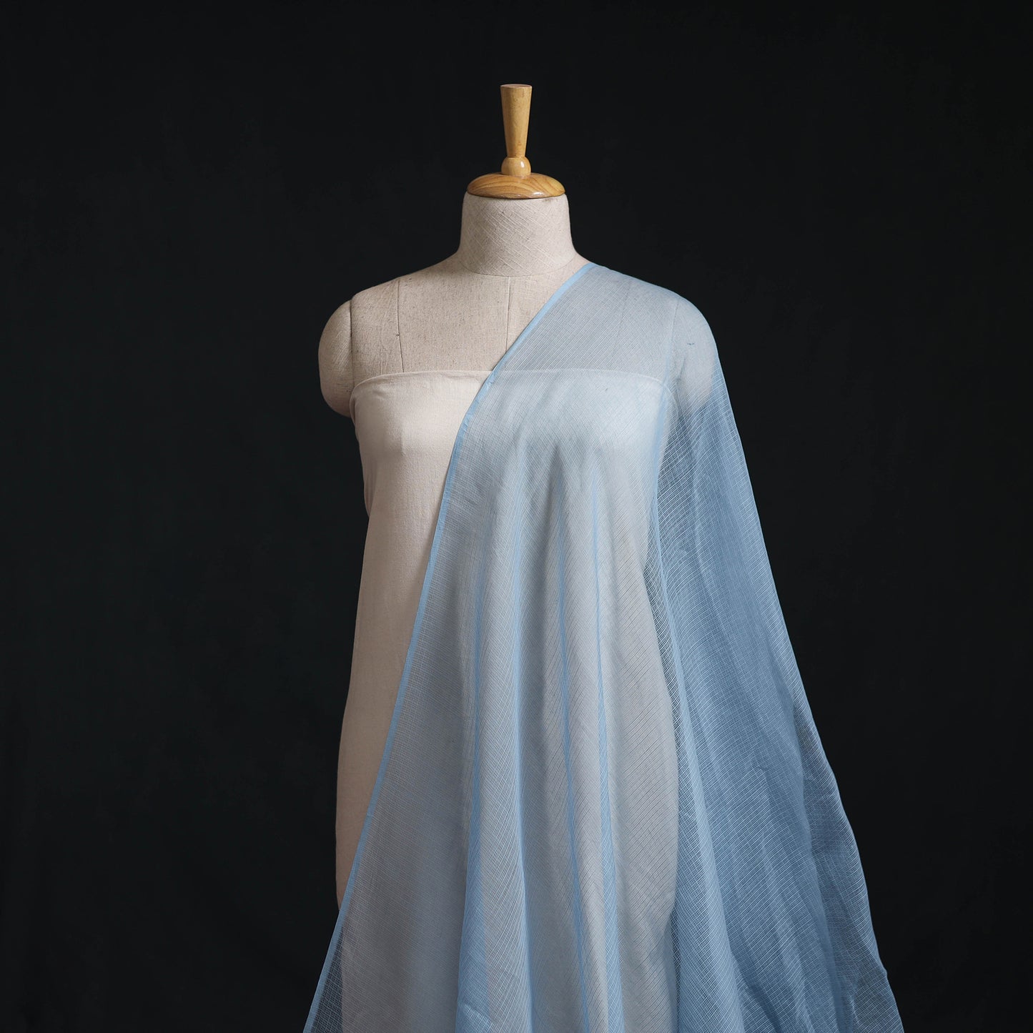 Kota Doria Cotton Plain Fabric 19