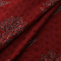 Red - Hakoba Hand Block Ajrakh Print Natural Dyed Cotton Fabric 59