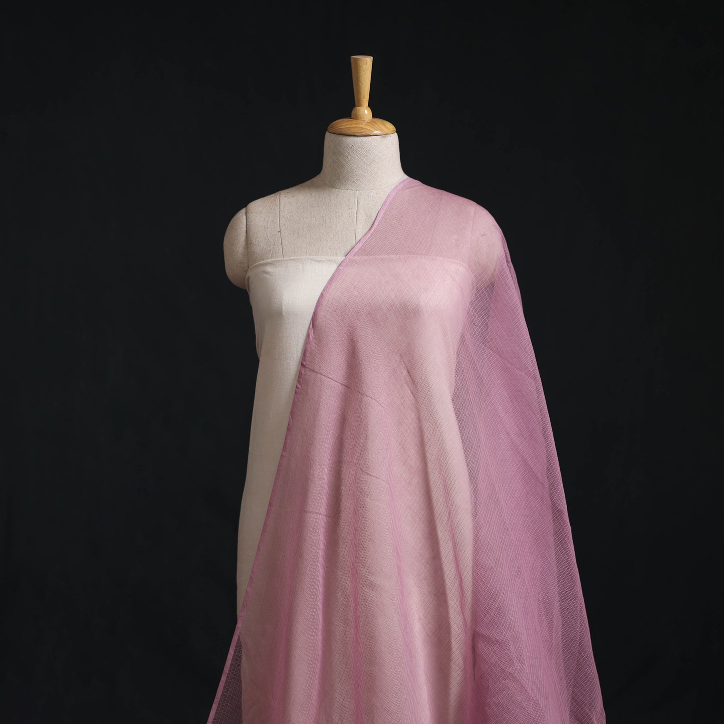 Kota Doria Cotton Plain Fabric 17