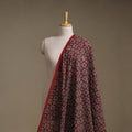 Kutch Hand Block Print Natural Dyed Cotton Ajrakh Fabric 27