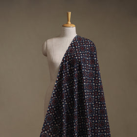 Kutch Hand Block Print Natural Dyed Cotton Ajrakh Fabric 26