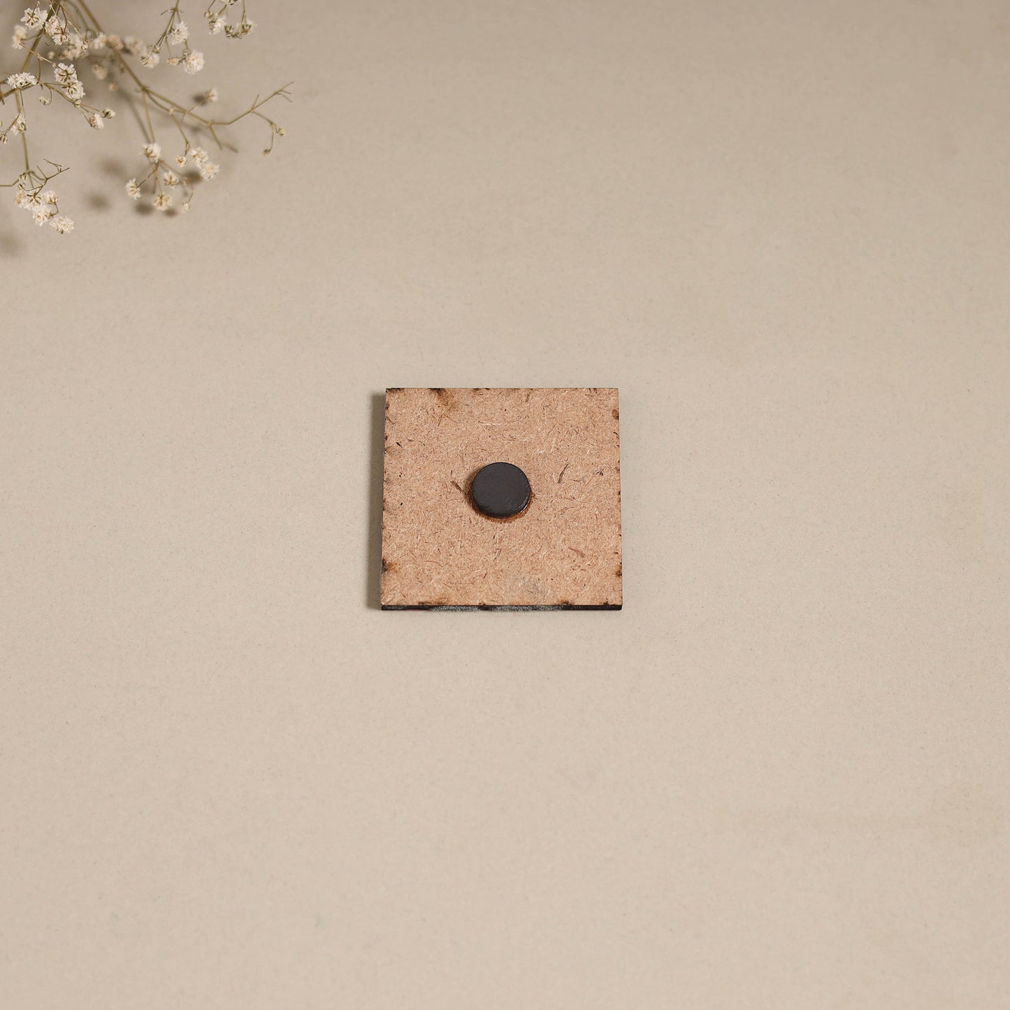 Madhubani handpainted wooden magnet 14 - handcrafted