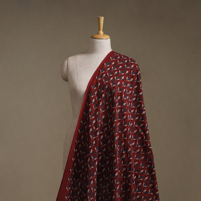 Kutch Hand Block Print Natural Dyed Cotton Ajrakh Fabric 25