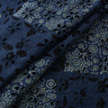 Blue - Hakoba Hand Block Ajrakh Print Natural Dyed Cotton Fabric 65