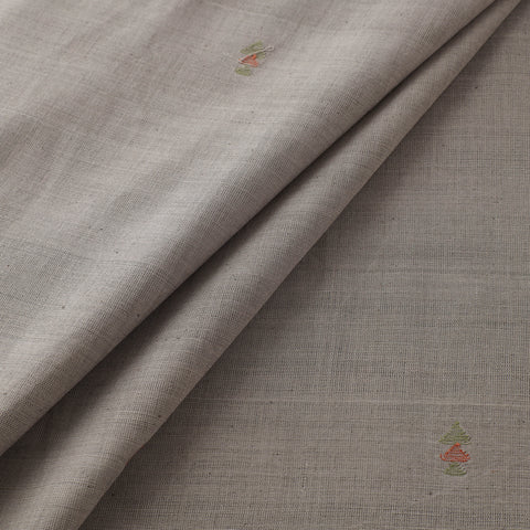 Handspun Handloom Natural Dyed Cotton Srikakulam Jamdani Fabric 24