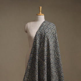 Kutch Hand Block Print Natural Dyed Cotton Ajrakh Fabric 21
