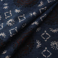Blue - Hakoba Hand Block Ajrakh Print Natural Dyed Cotton Fabric 67