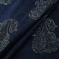 Blue - Hakoba Hand Block Ajrakh Print Natural Dyed Cotton Fabric 68